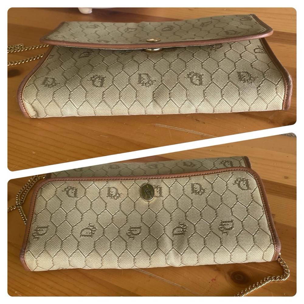 Authentic Dior vintage clutch or crossbody bag💛🤎💛💛 - Picture 3 of 15